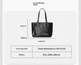 Emblem tote bag liner